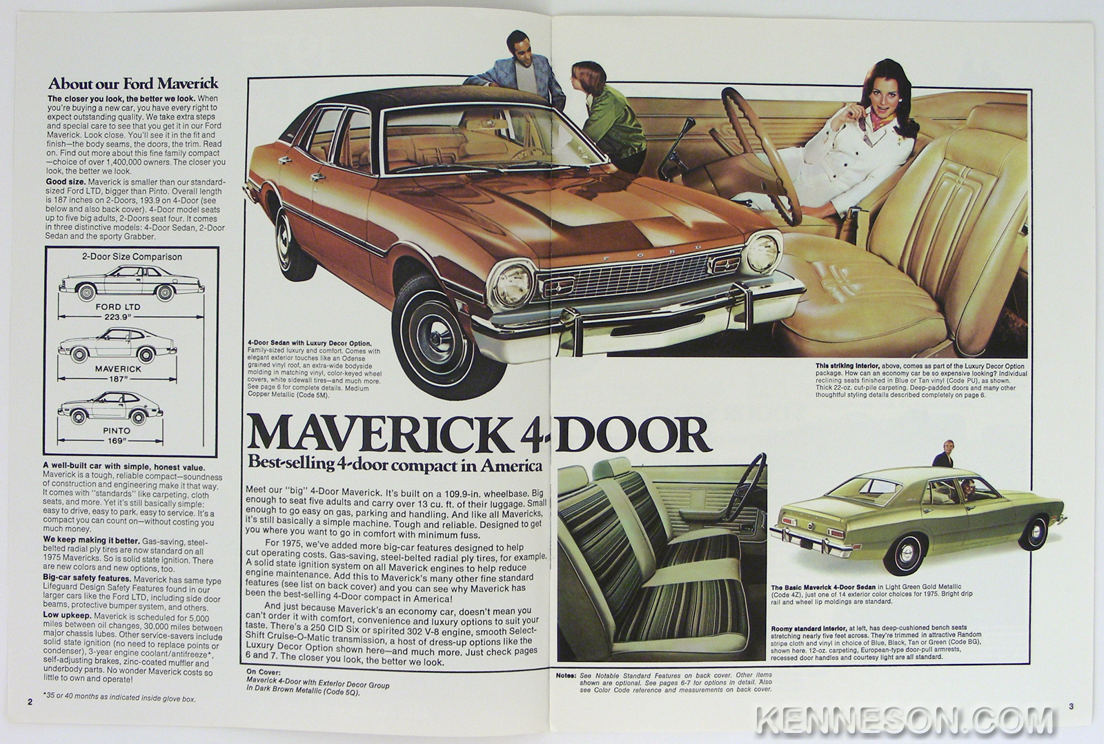 Ford 1975 Maverick Sales Brochure Ebay