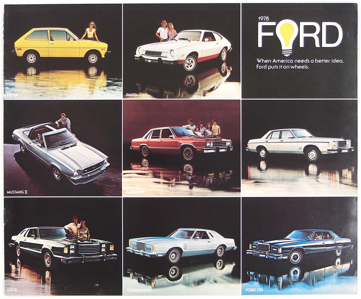 THUNDERBIRD,MUSTANG,LTD,PINTO,GRANADA,FIESTA,FAIRMONT, 1980 FORD Brochure
