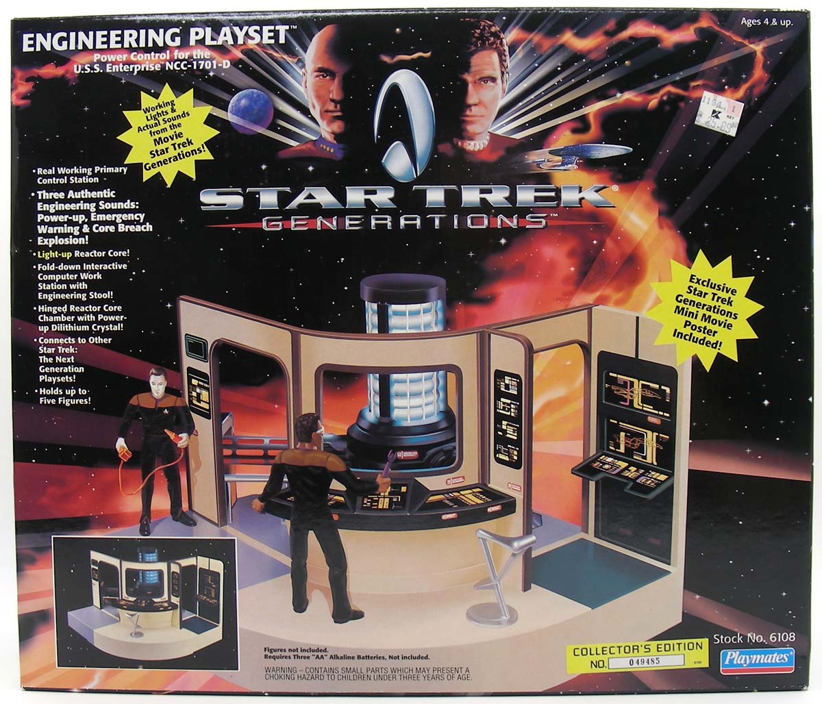 Star Trek Generations Engineering Playset Enterprise NCC